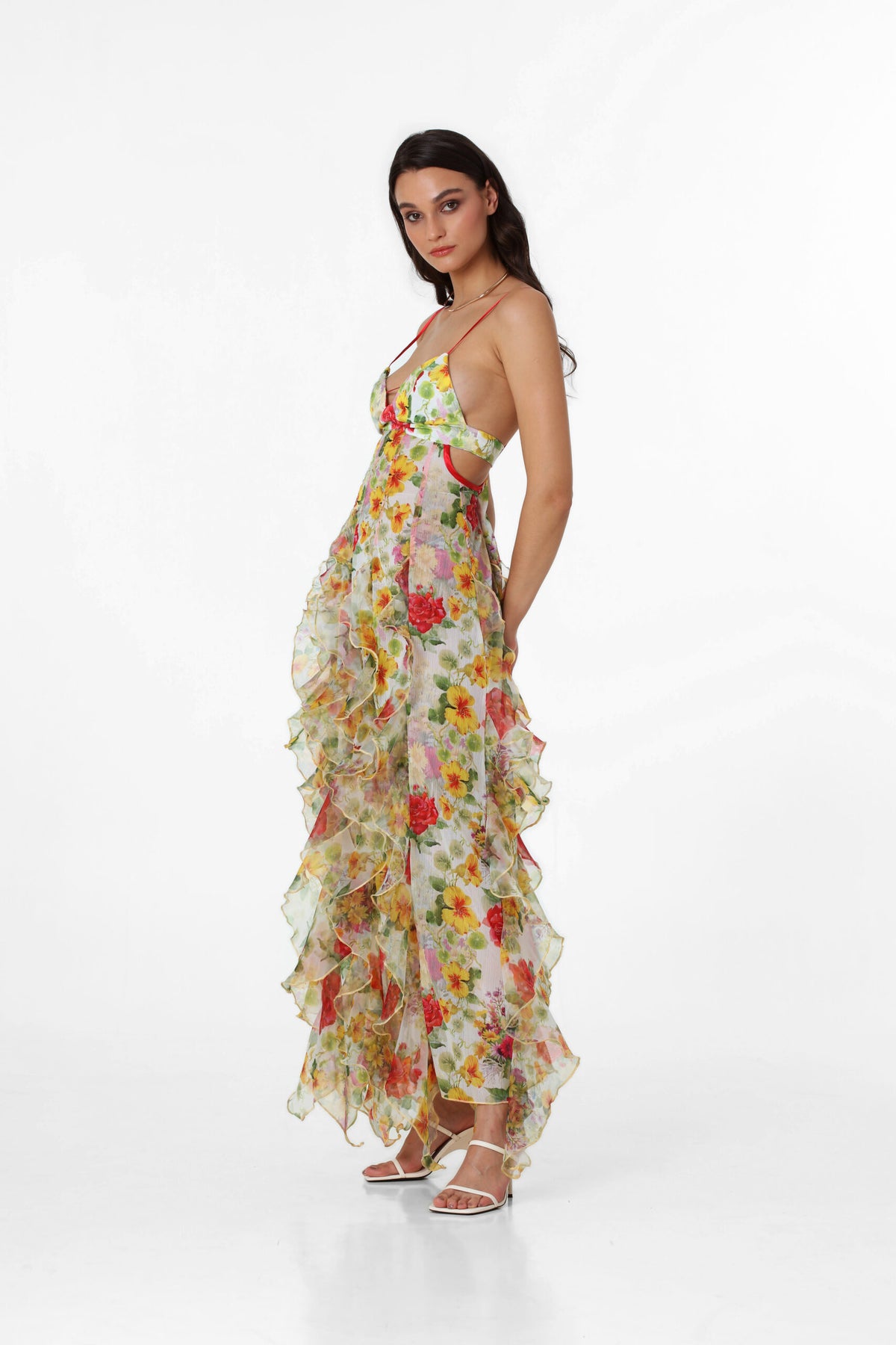 Iris Flower Maxi Dress - Baroque