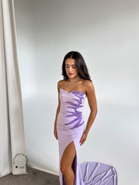 Albina Dyla lilac gown