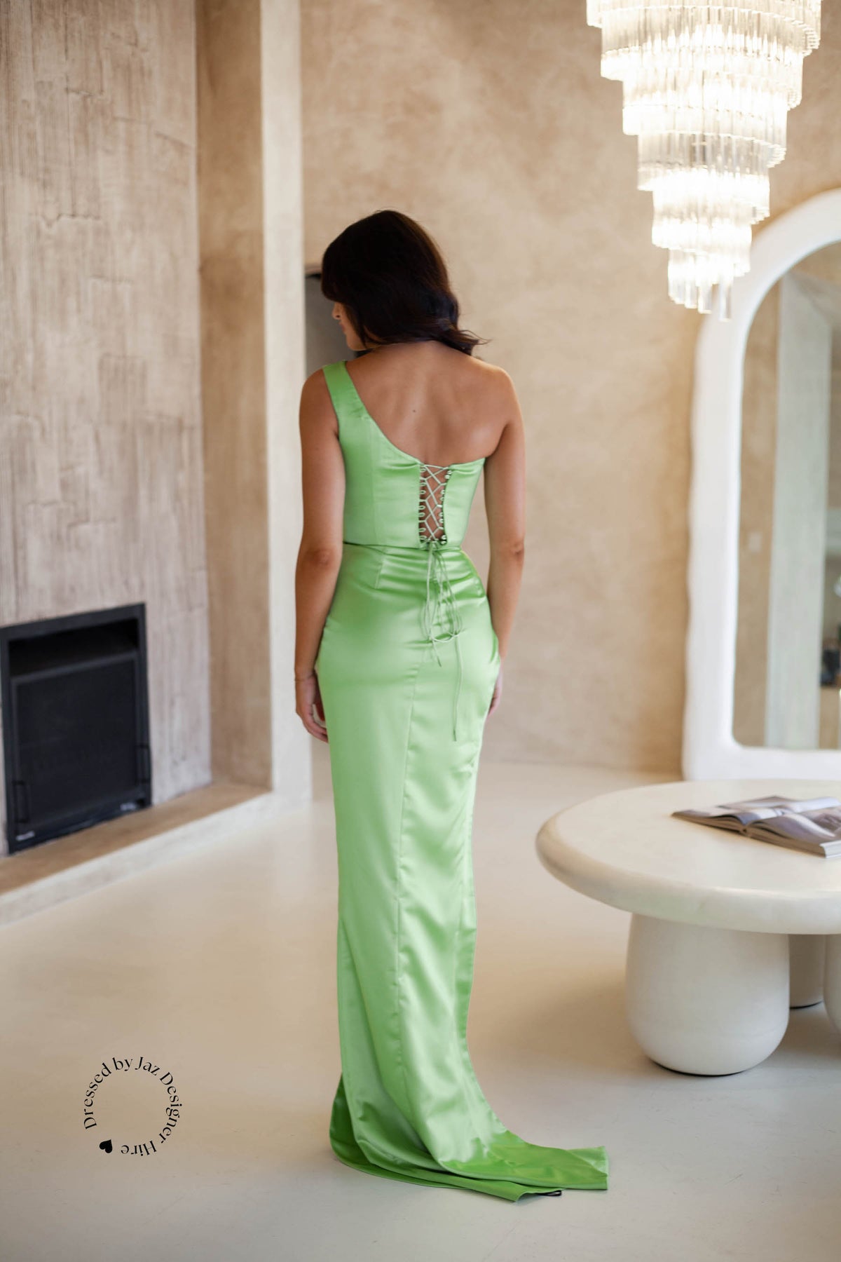 Lia stublla green formal dress