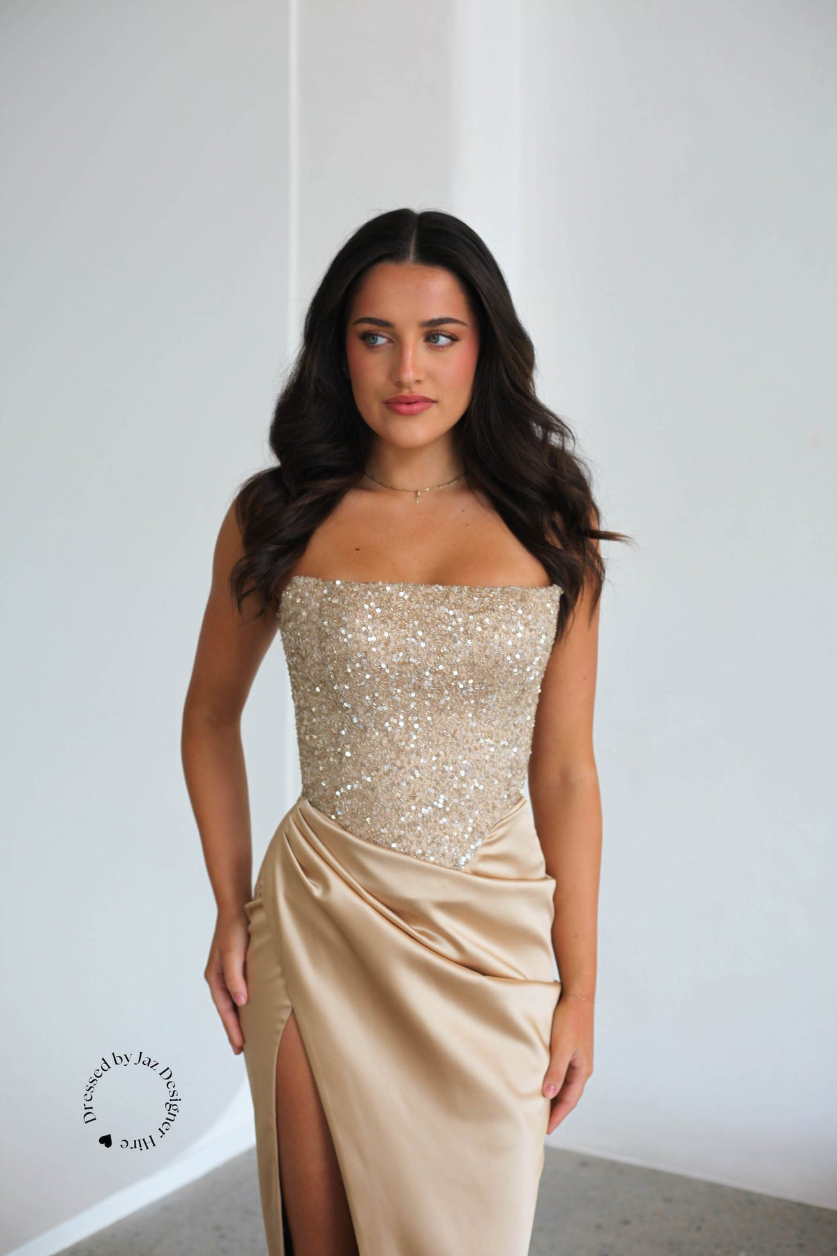 Champagne Designer Dress for Any Occasion