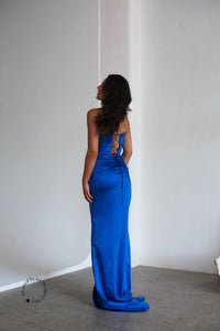 Pierre Embellished gown - Cobalt blue