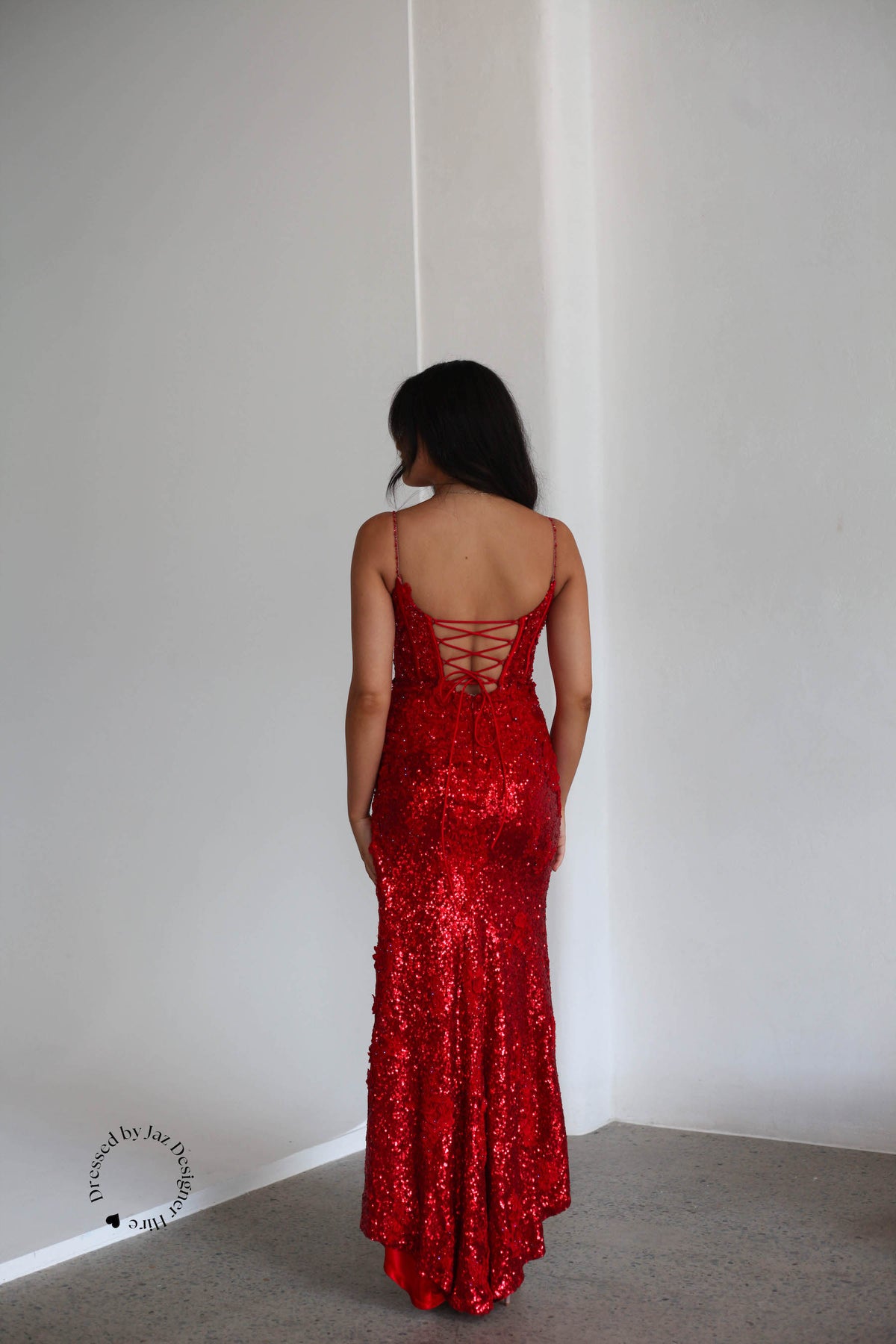 Sherri hill red formal dress