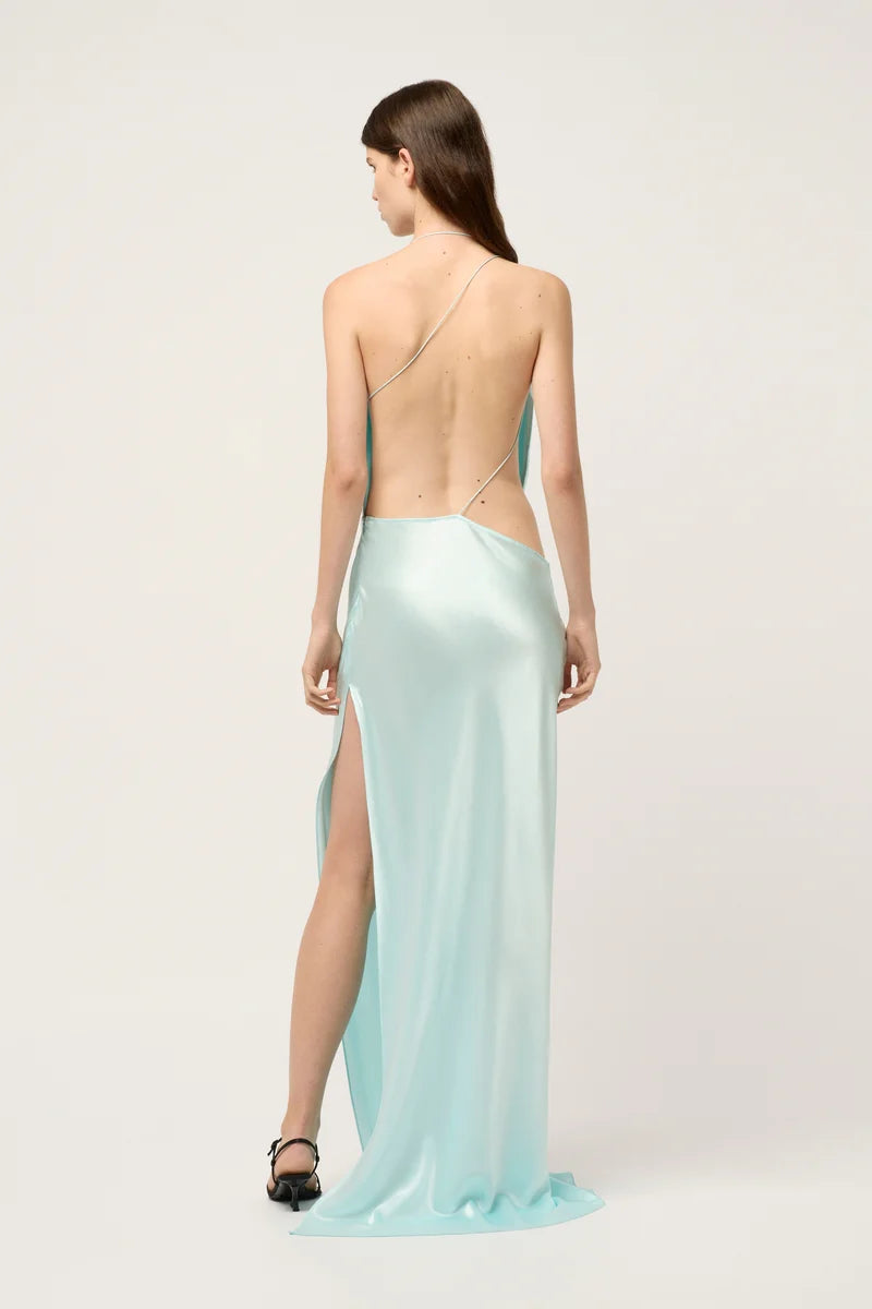 Iced Bias Gown - Ice Blue
