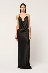 Iced Bias Gown - Black