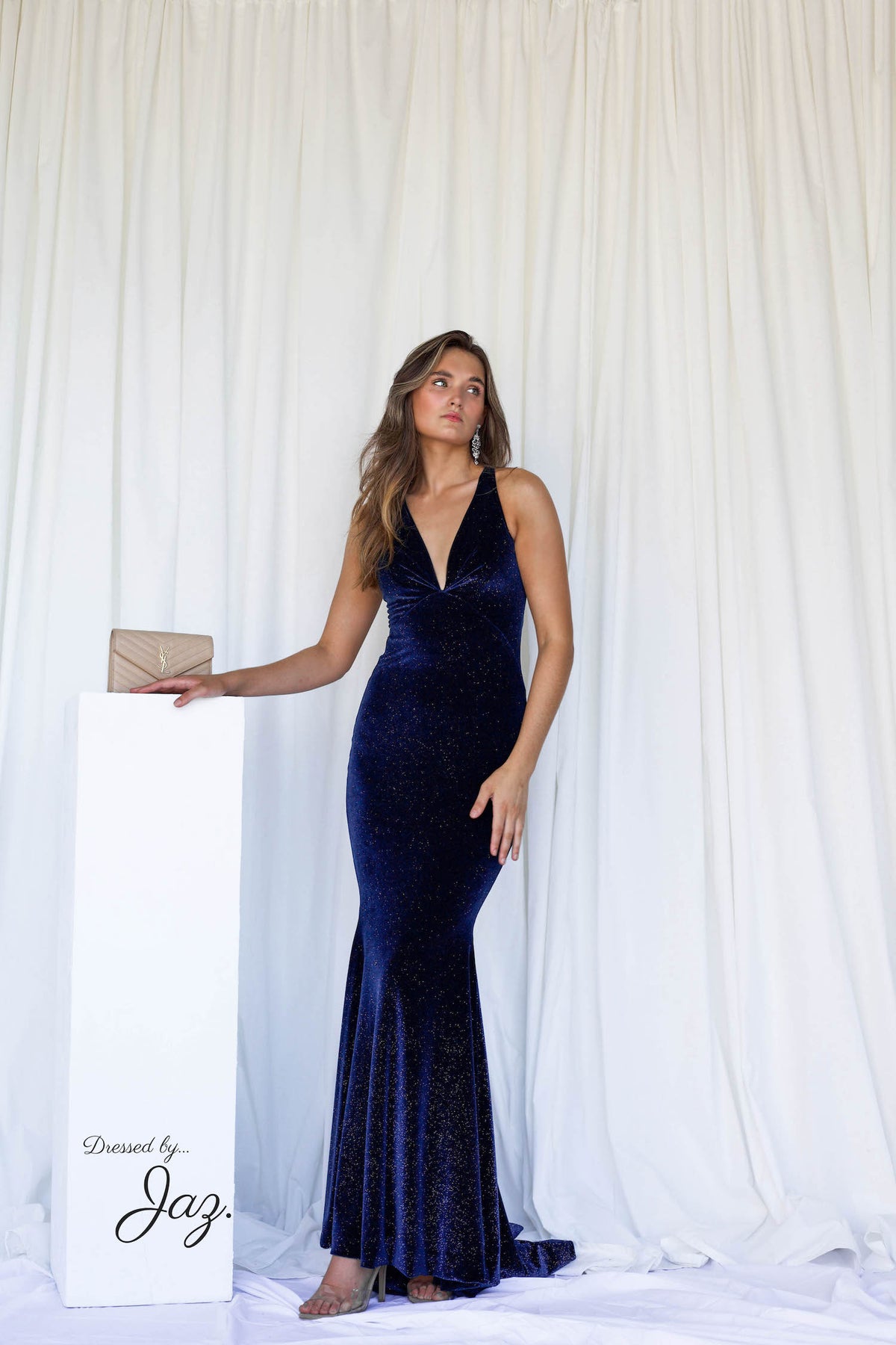 Kelly Gown - Navy Sparkle