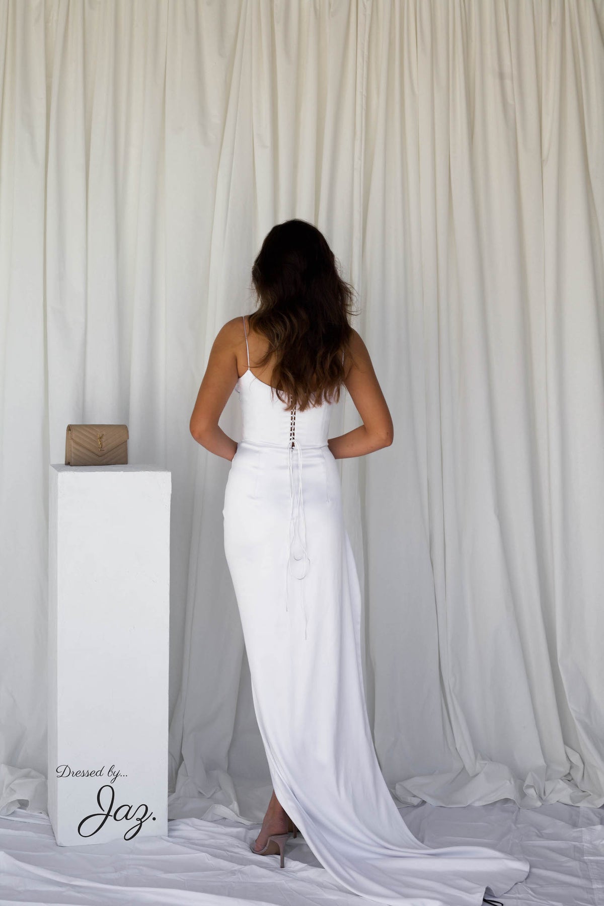 Lia Stublla white formal dresses