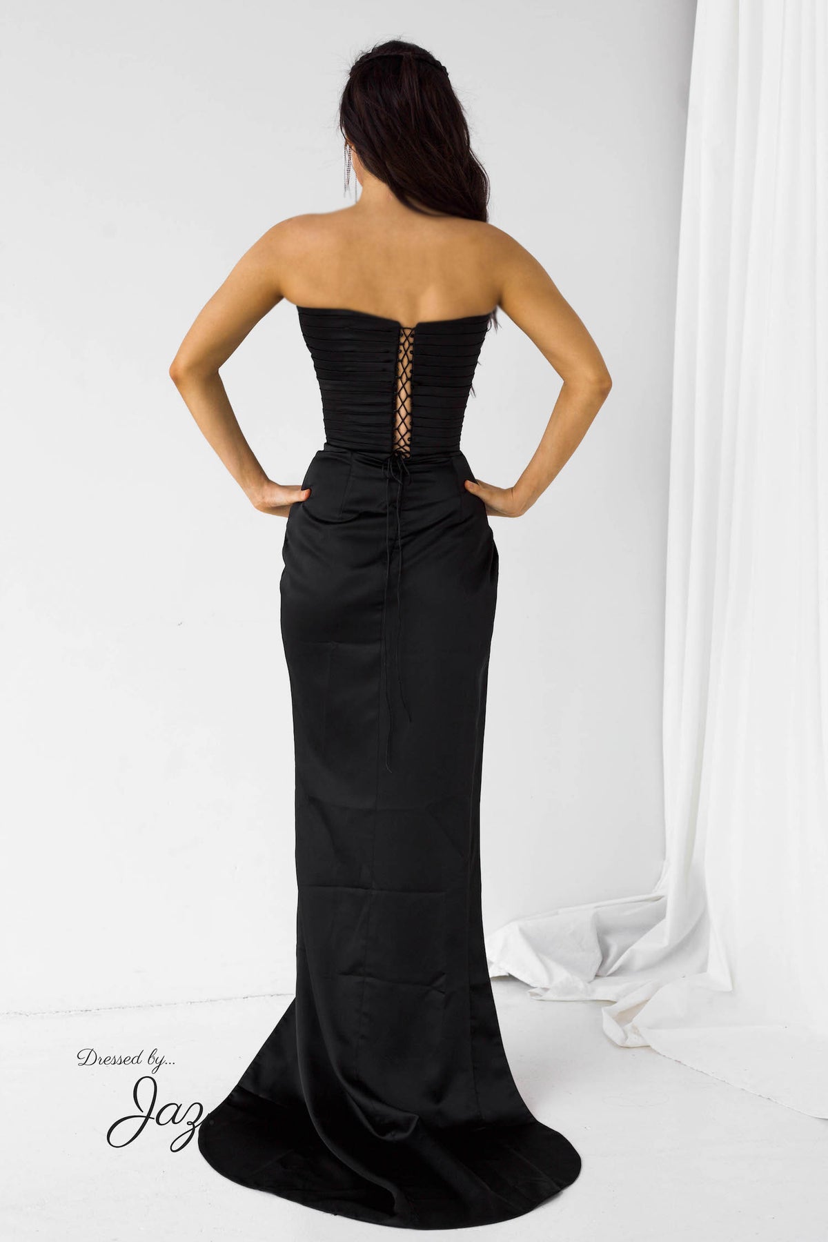 Lia Stublla black formal dress