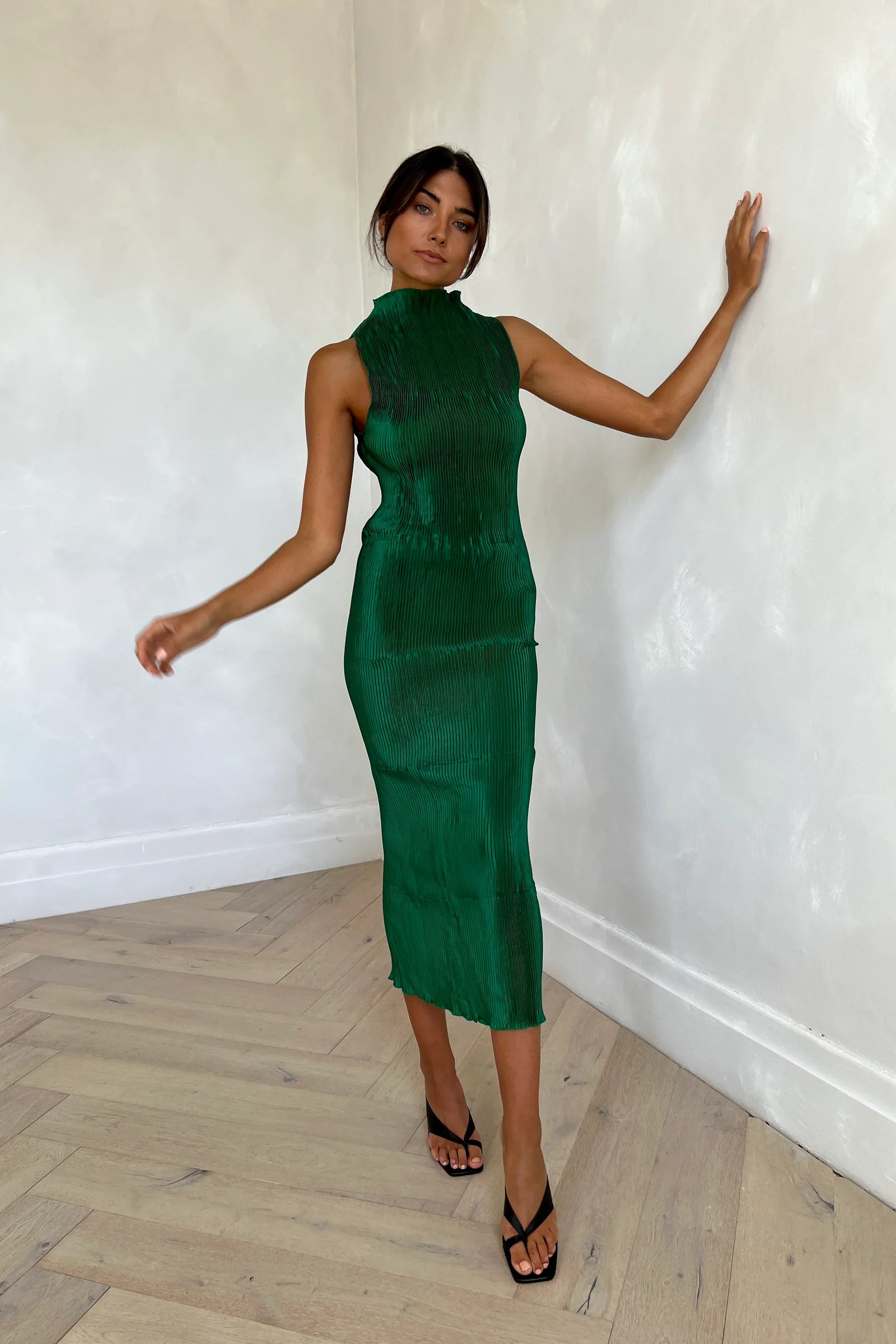 Green Dark Green Embellished Lehenga by HER CLOSET for rent online | FLYROBE