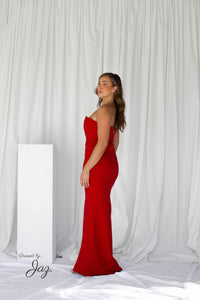 Zachary the label red elvira gown hire